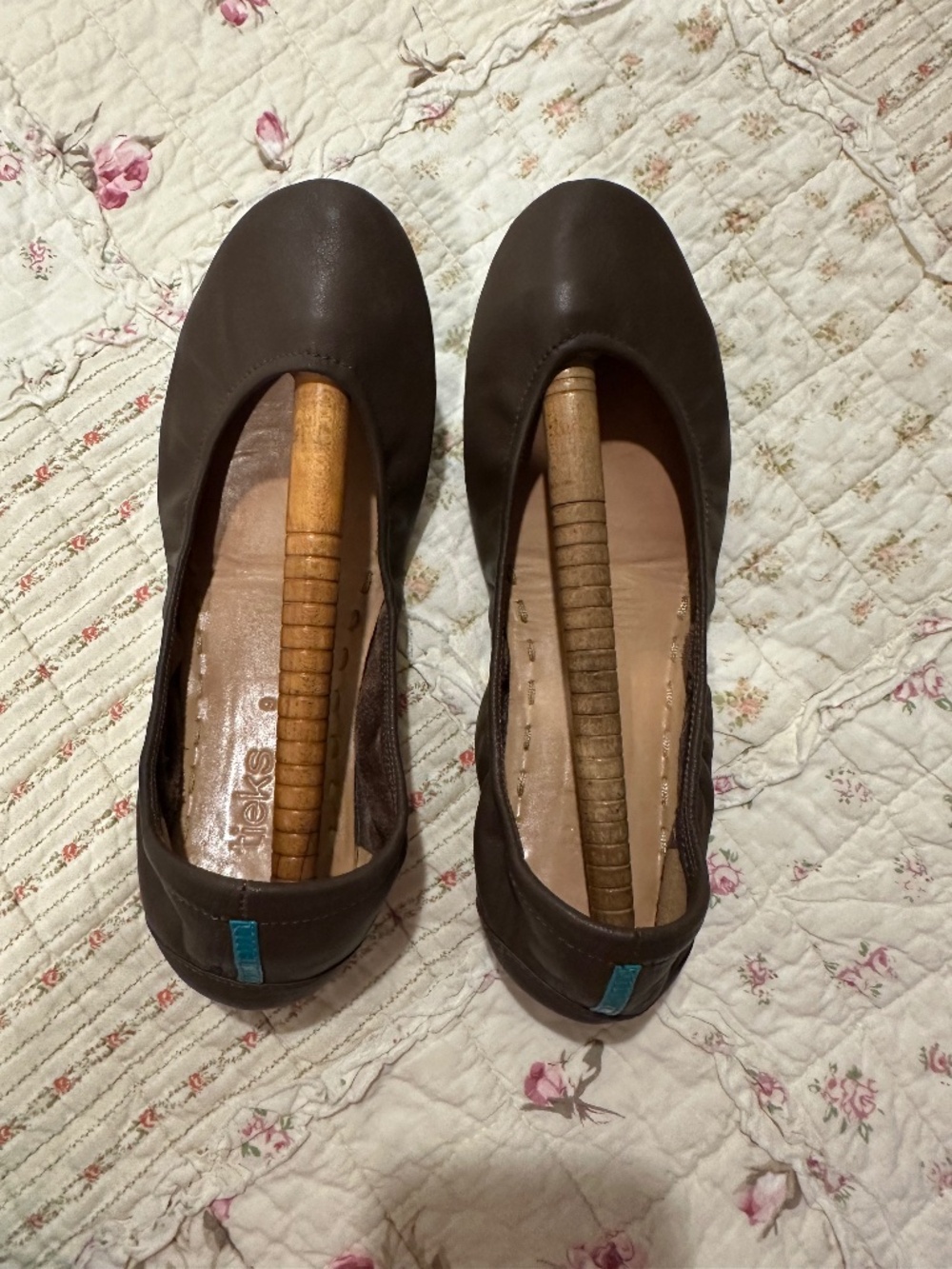 Tieks Italian Leather Flats Chocolate Brown